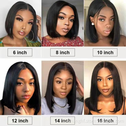 HanFan 10a BOB Lace Front Wigs Real Cheap Natural Hair Lace Wig Human Hair Wigs with 13*4 Frontal for Black Women